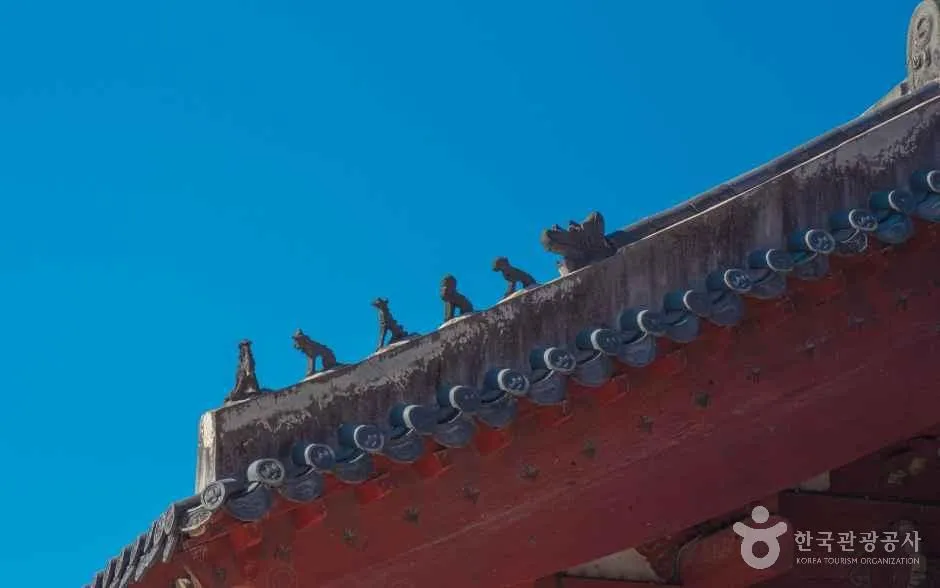 The long main hall of Jongmyo Shrine